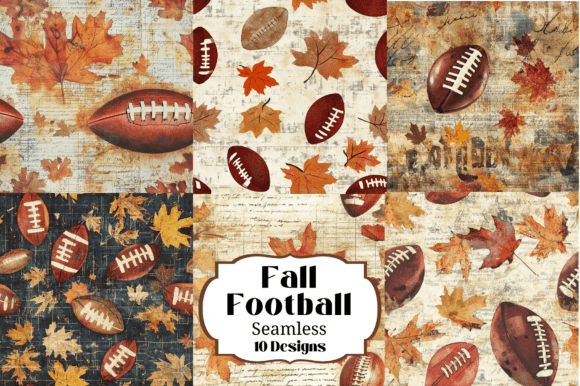 10 Seamless American Football Background for Game Day Crafts