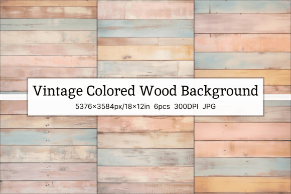 Bring Warmth and Character to Your Projects with a Colored Vintage Wood Background