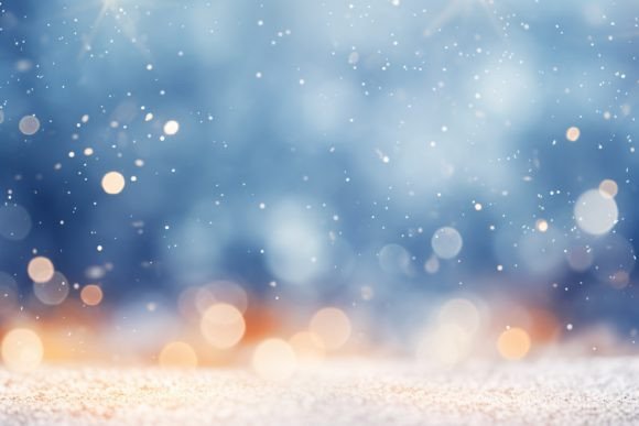 Capturing the Magic: Using Christmas Winter Bokeh Background