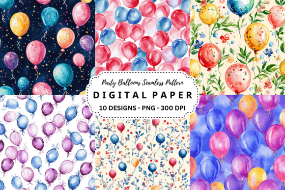 Party Balloons Seamless Pattern: Infusing Joy into Every Design