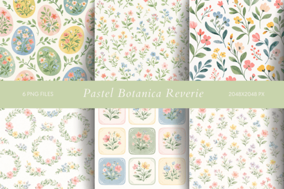 Pastel Botanica Reverie: A Dreamy Botanical Collection