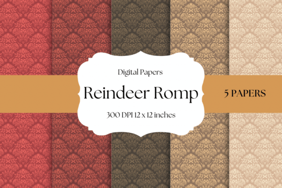 Reindeer Romp Digital Papers: A Warm Touch for Festive Projects