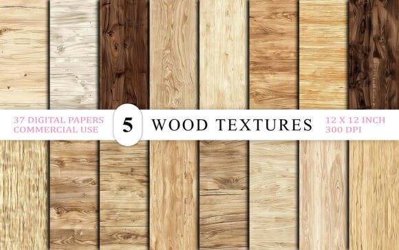Smooth Natural Wood Texture Pack: Your Design Foundation