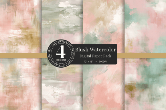 Soft Style: Blush Watercolor Background Paper for Modern Design