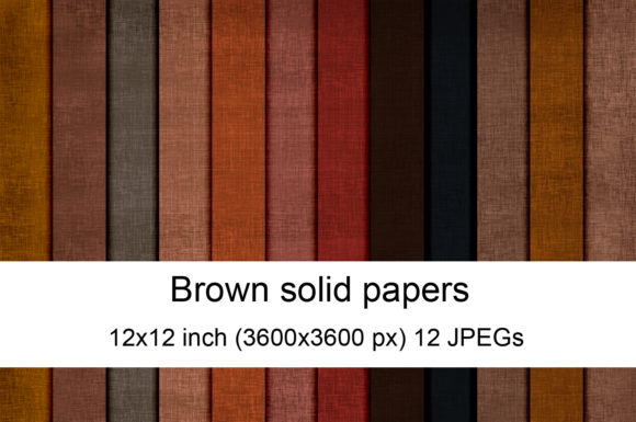 The Warmth of Brown Solids Digital Papers for Your Projects