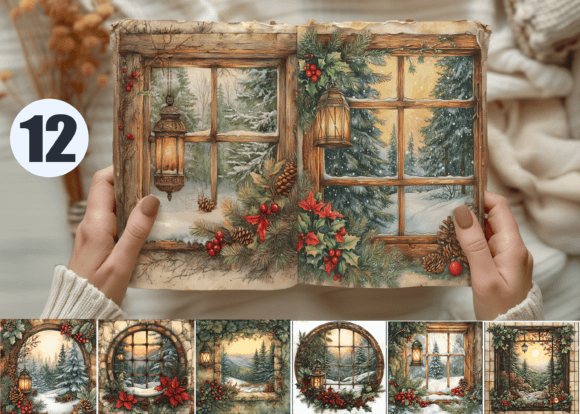 Timeless Nostalgia: Using Vintage Christmas Frosted Window