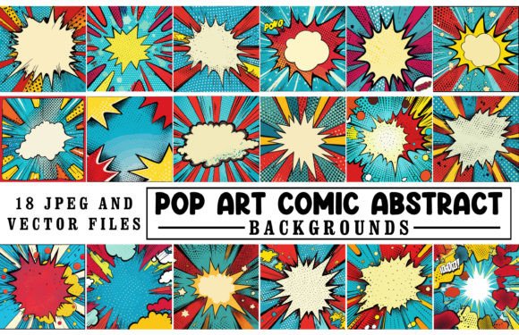Unleash Retro Energy: The Ultimate Pop Art Background Bundle