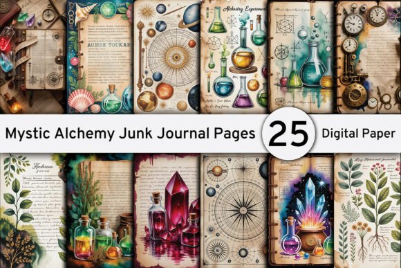 Unlocking Creative Versatility with Mystic Alchemy Junk Journal Pages