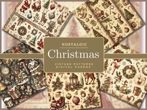 Unlocking Timeless Holiday Charm with Seamless Vintage Christmas Digital Paper