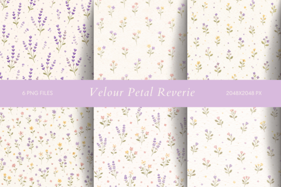 Velour Petal Reverie: A Botanical Dream in Typography