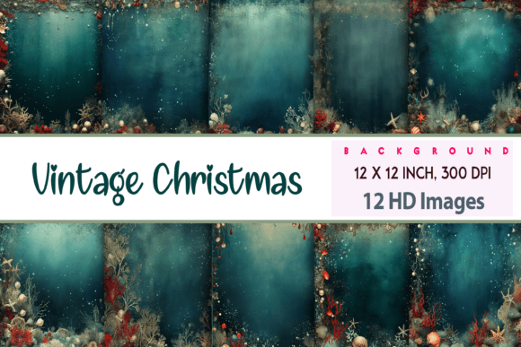 Vintage Christmas Background: Timeless Holiday Design Assets